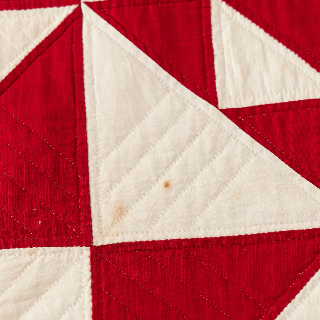 Antique Red and White Quilt