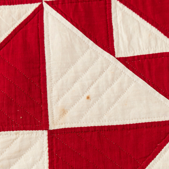 Antique Red and White Quilt