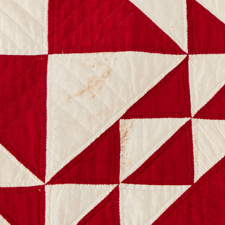 Antique Red and White Quilt