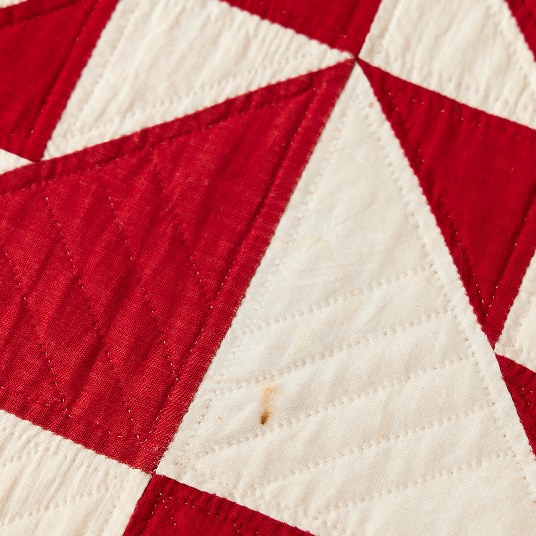 Antique Red and White Quilt