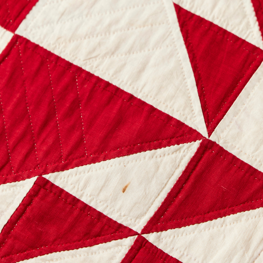 Antique Red and White Quilt