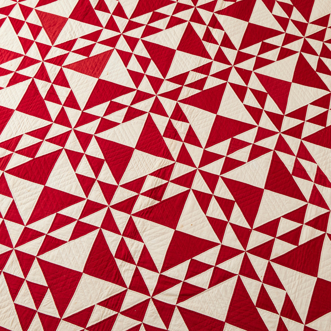 Antique Red and White Quilt
