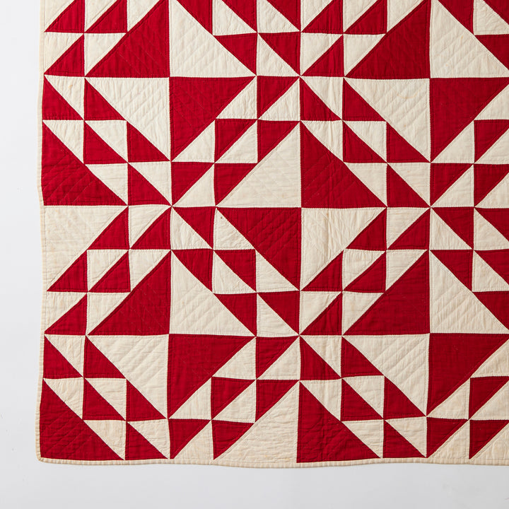 Antique Red and White Quilt