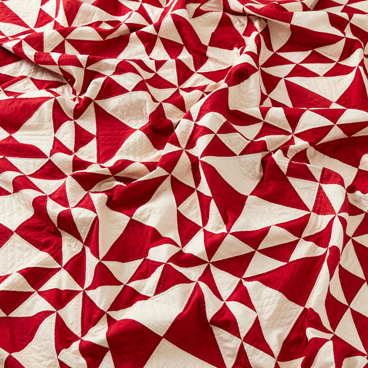 Antique Red and White Quilt