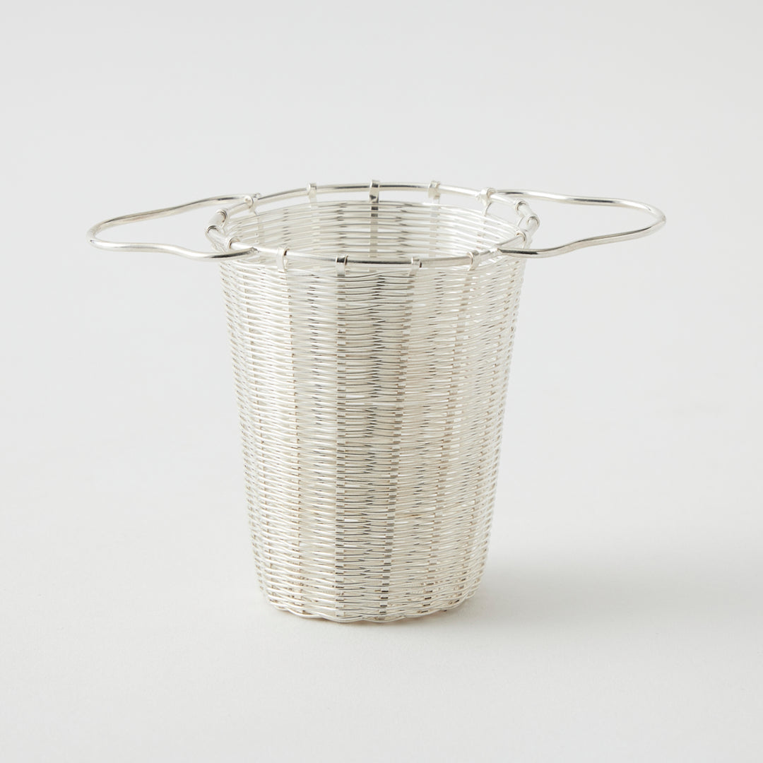 Deep Silver Basket Tea Strainer