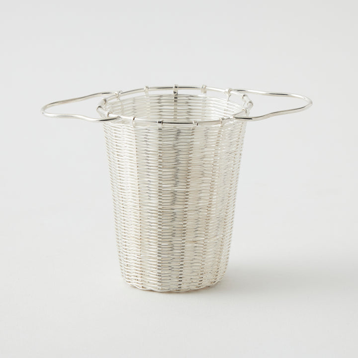 Deep Silver Basket Tea Strainer