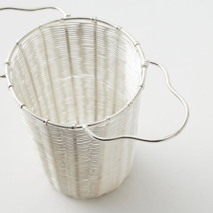 Deep Silver Basket Tea Strainer