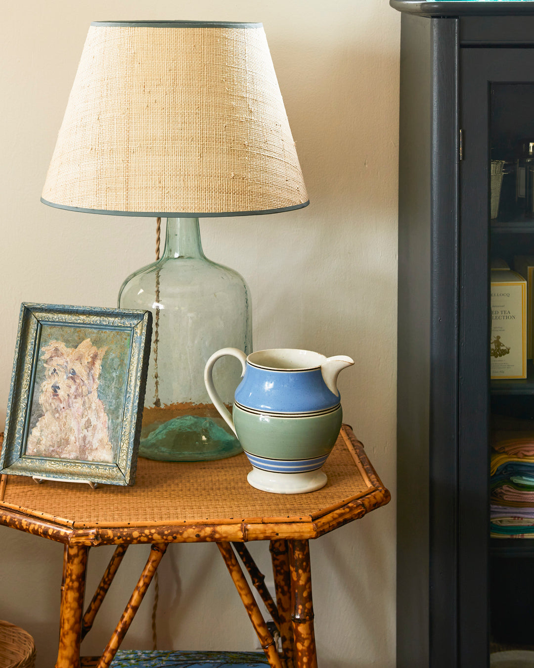 Antique Bamboo Side Table 1
