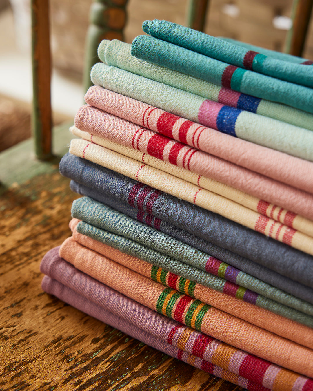 Hand Dyed Vintage Tea Towel