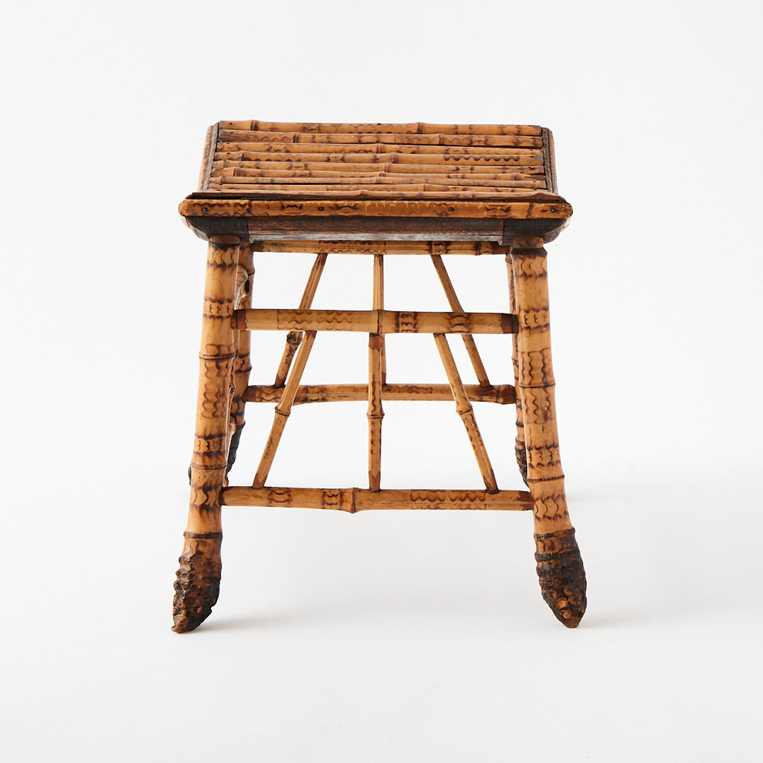 Antique Bamboo Thebes Stool