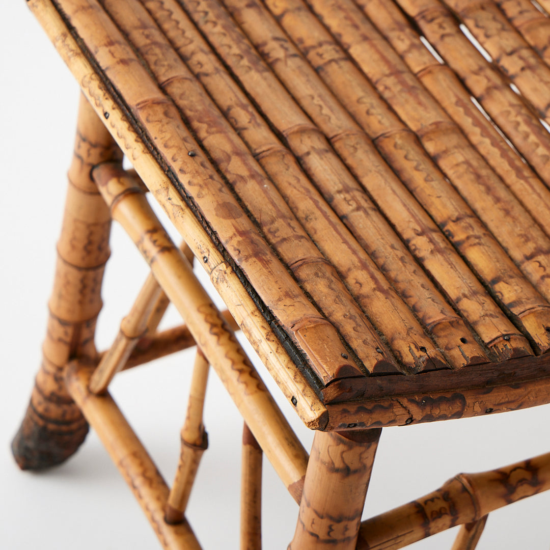 Antique Bamboo Thebes Stool