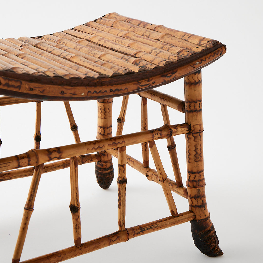 Antique Bamboo Thebes Stool