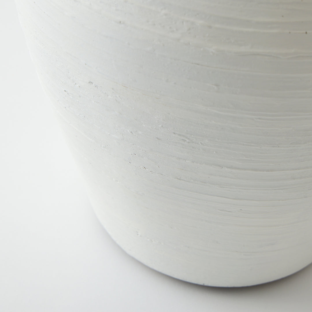 Vintage Ceramic Lamp with Custom Sisal Shade