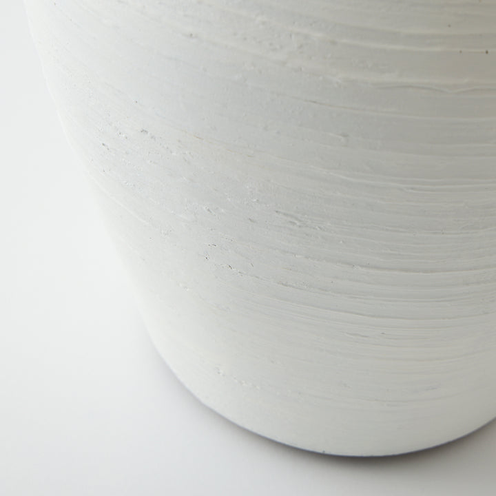 Vintage Ceramic Lamp with Custom Sisal Shade