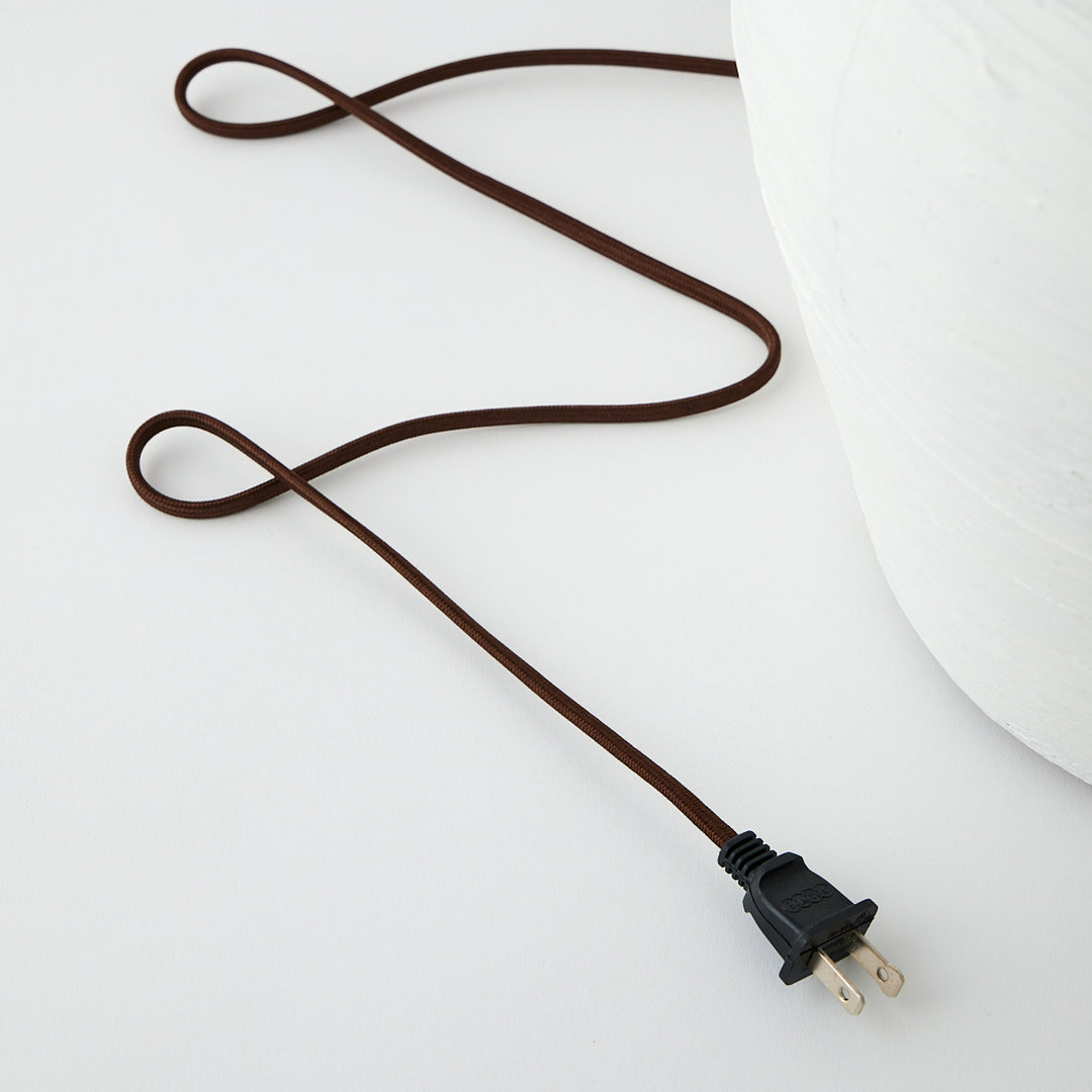 Vintage Ceramic Lamp with Custom Sisal Shade