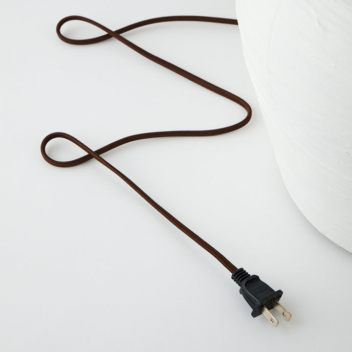 Vintage Ceramic Lamp with Custom Sisal Shade