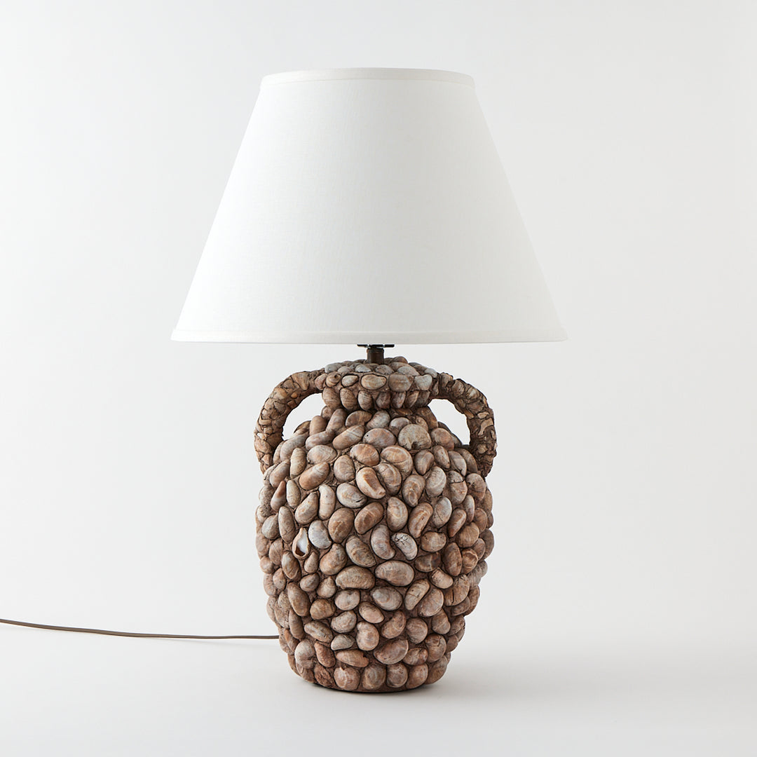 Vintage Handmade Slipper Shell Table Lamp