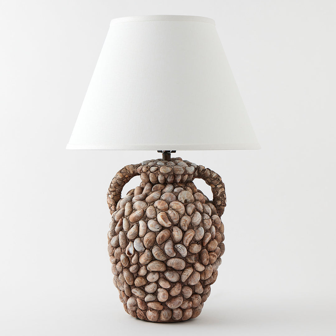 Vintage Handmade Slipper Shell Table Lamp