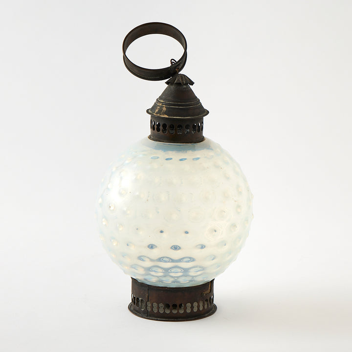 Antique Hobnail Glass Lantern