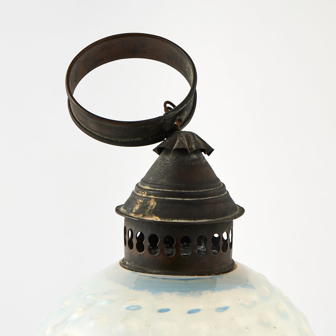 Antique Hobnail Glass Lantern