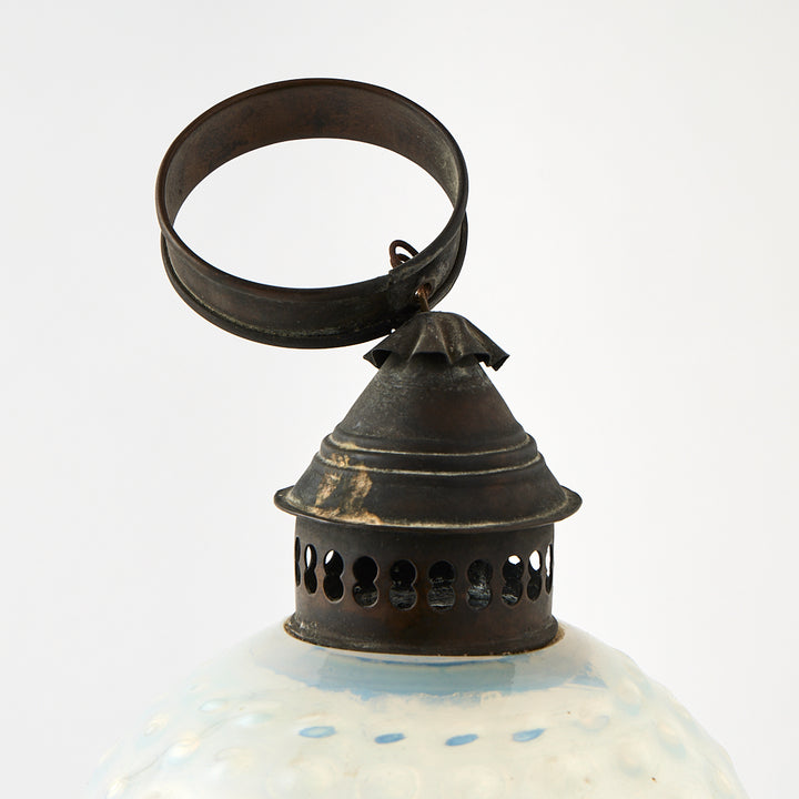 Antique Hobnail Glass Lantern
