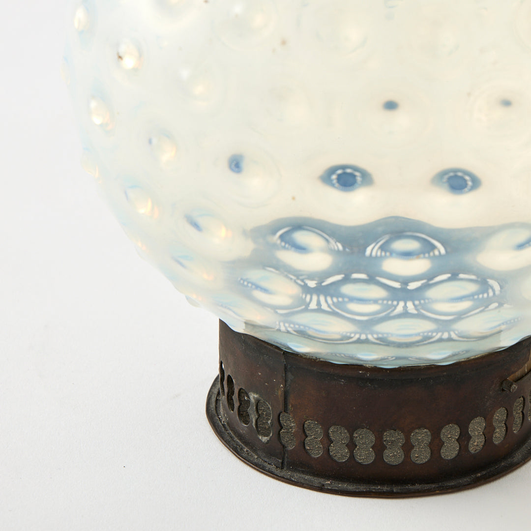 Antique Hobnail Glass Lantern
