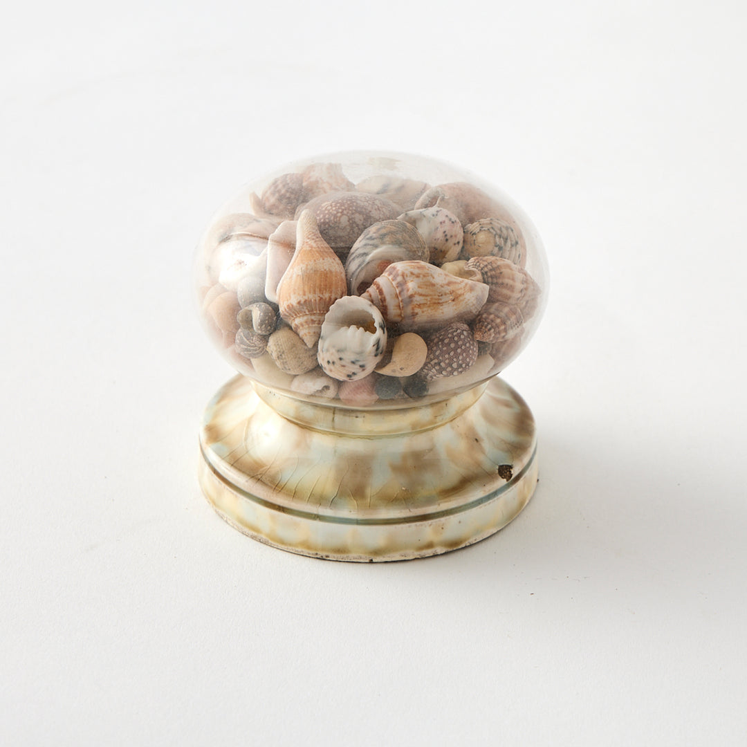 Antique Shell-Filled Newel Post, circa 1800