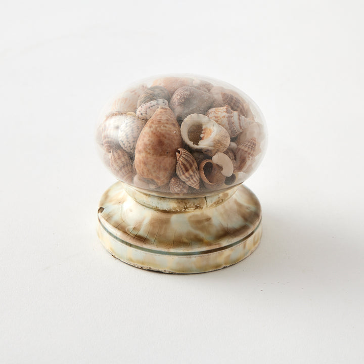Antique Shell-Filled Newel Post, circa 1800