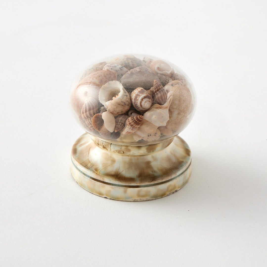 Antique Shell-Filled Newel Post, circa 1800