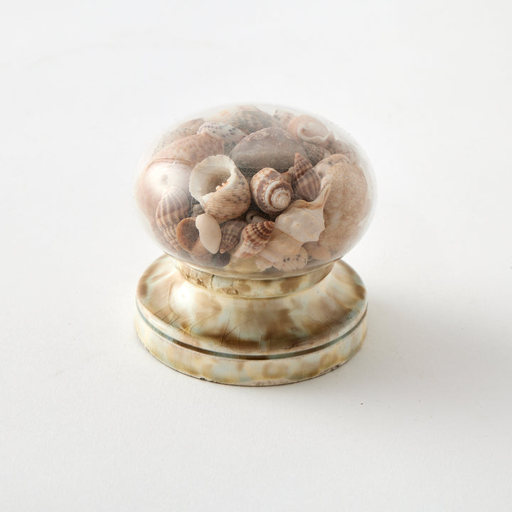 Antique Shell-Filled Newel Post, circa 1800