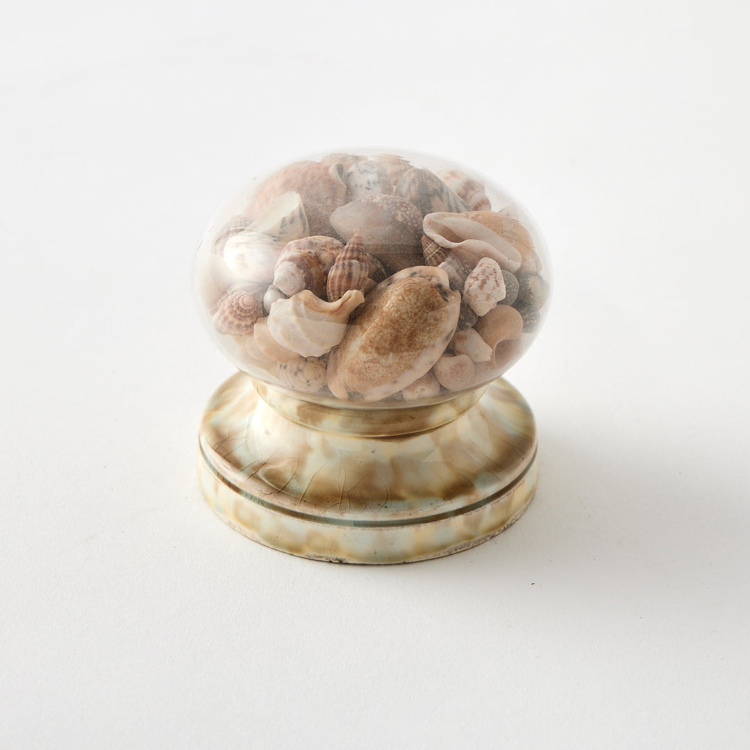 Antique Shell-Filled Newel Post, circa 1800