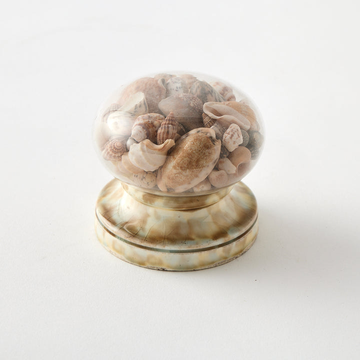 Antique Shell-Filled Newel Post, circa 1800