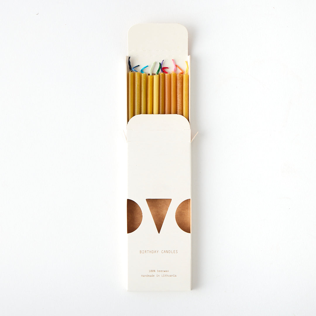 Beeswax Birthday Candles