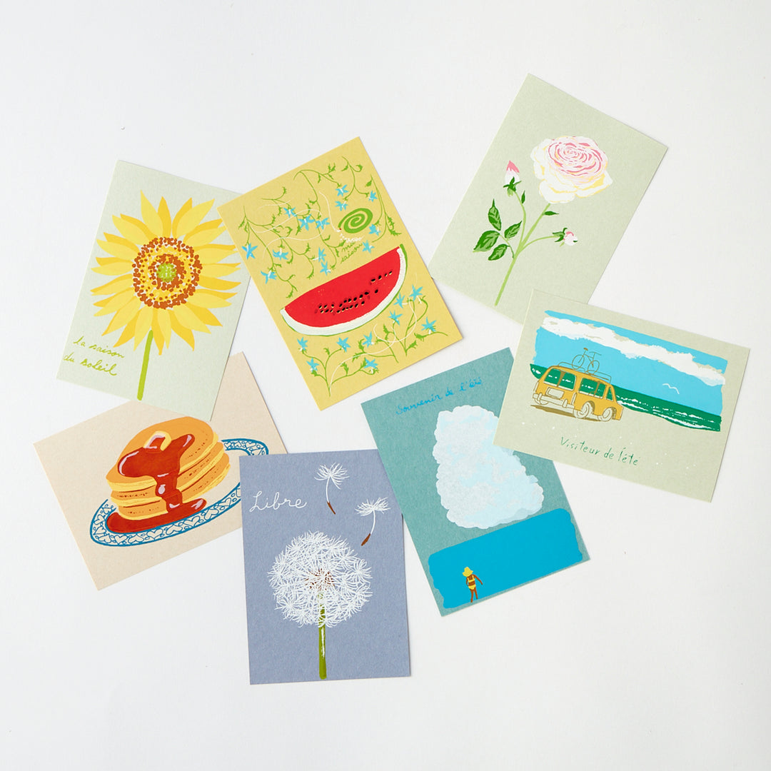 Assorted Summer Postcards by Dimanche