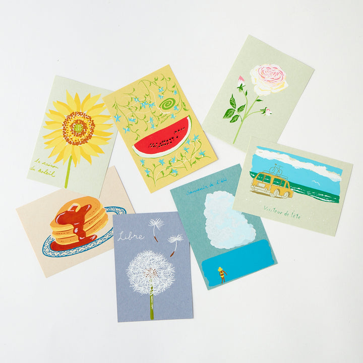 Assorted Summer Postcards by Dimanche