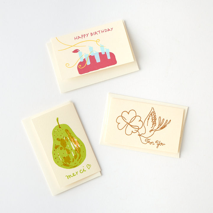 Small Folded Cards by Dimanche
