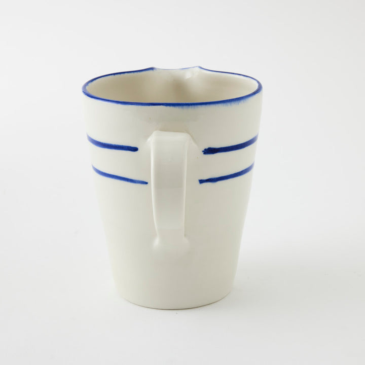 Handmade Jug with Blue Stripe