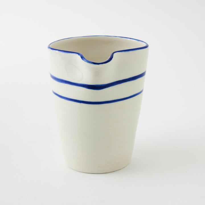Handmade Jug with Blue Stripe