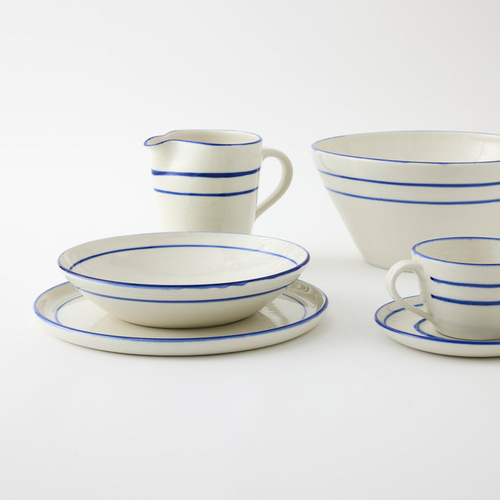Handmade Jug with Blue Stripe