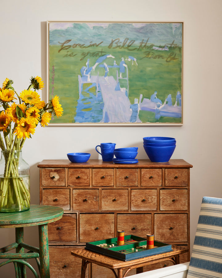 Vintage Painted Adirondack Table