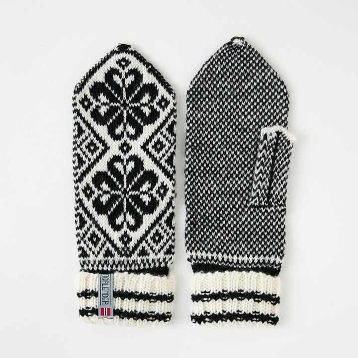 Hand-knit Selbu Mitten