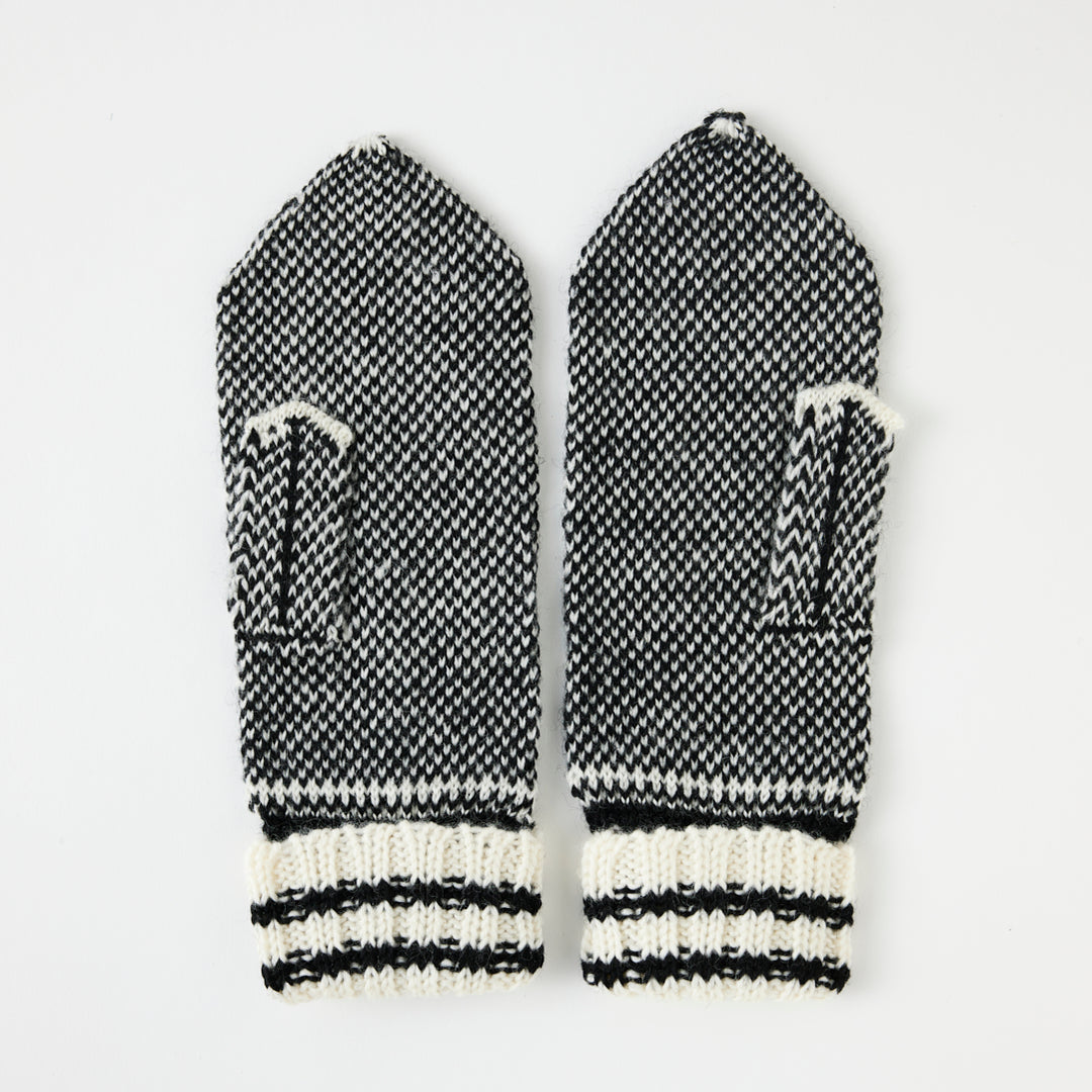 Hand-knit Selbu Mitten