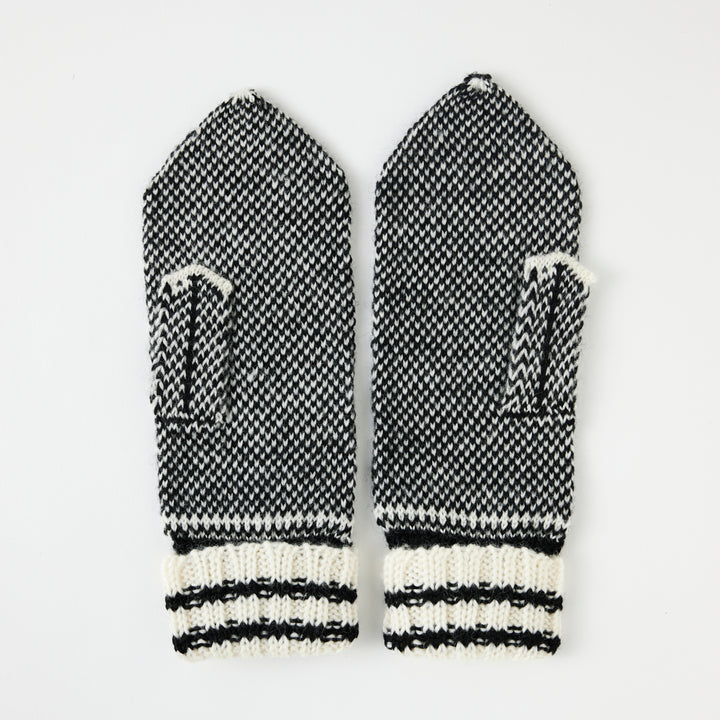 Hand-knit Selbu Mitten