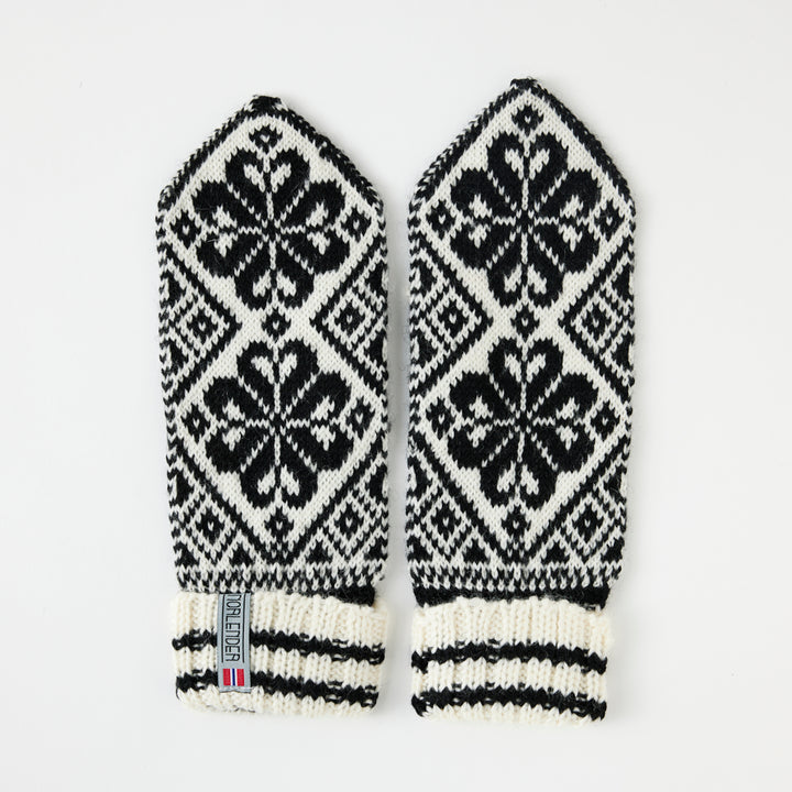 Hand-knit Selbu Mitten