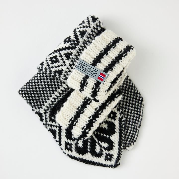 Hand-knit Selbu Mitten