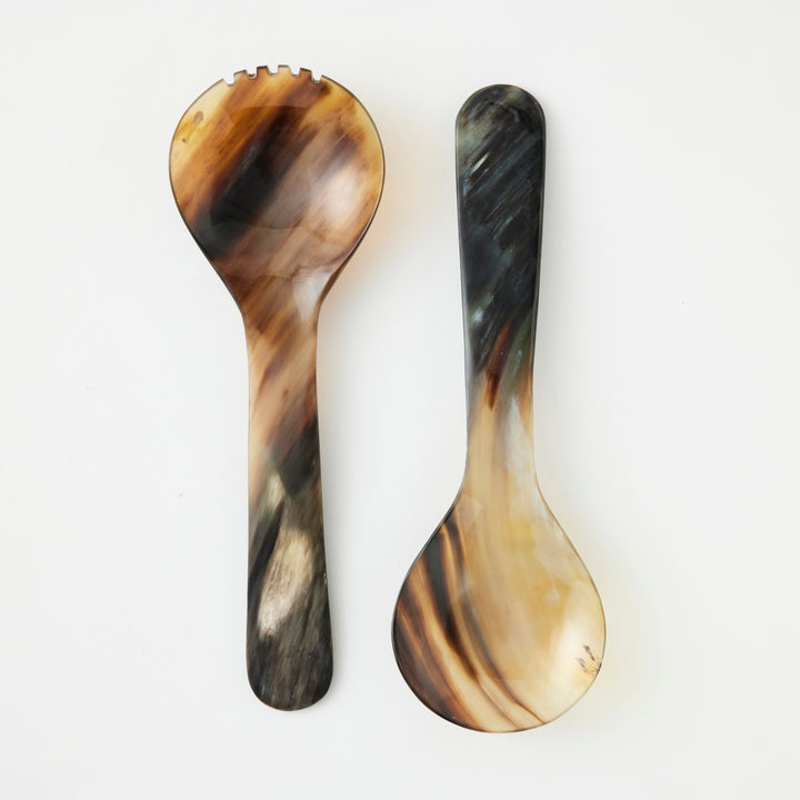 Horn Salad Servers, 11.5"