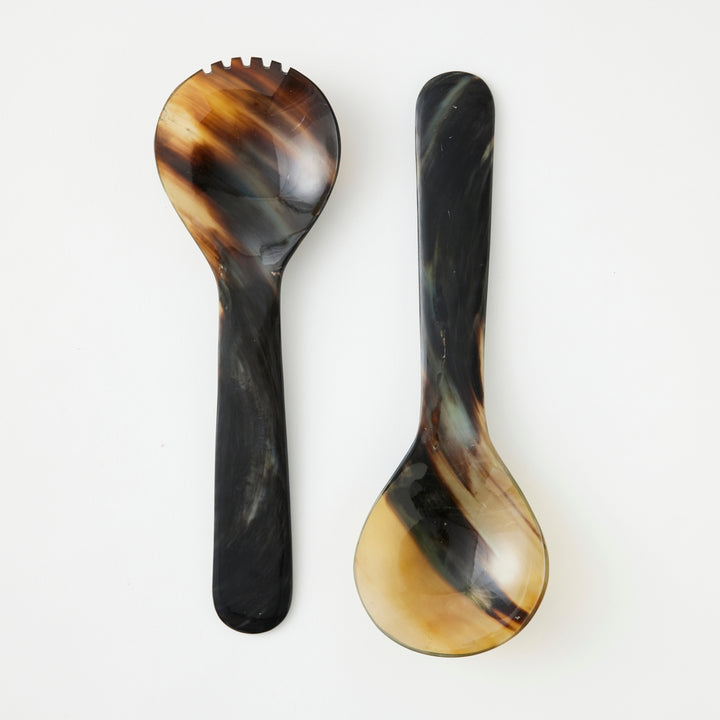 Horn Salad Servers, 11.5"