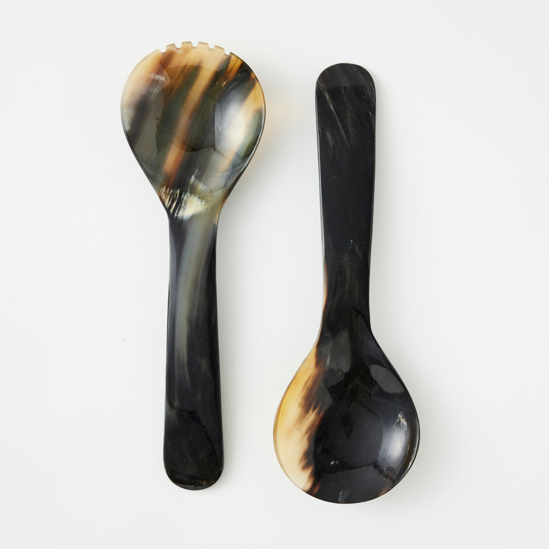 Horn Salad Servers, 11.5"