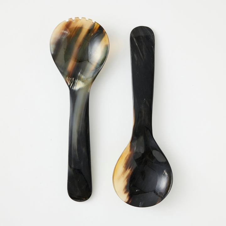 Horn Salad Servers, 11.5"