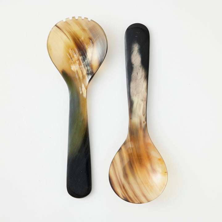 Horn Salad Servers, 11.5"